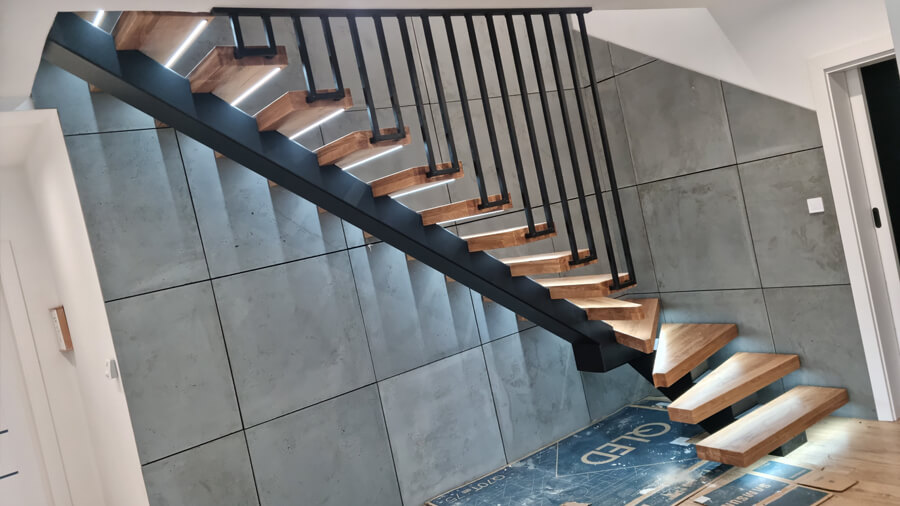 Wewnętrzne schody domowe